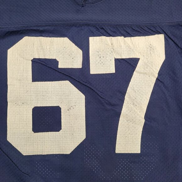 Vintage 60s Champion Football Shirt Large 21x29 Blue - Picture 4 of 14